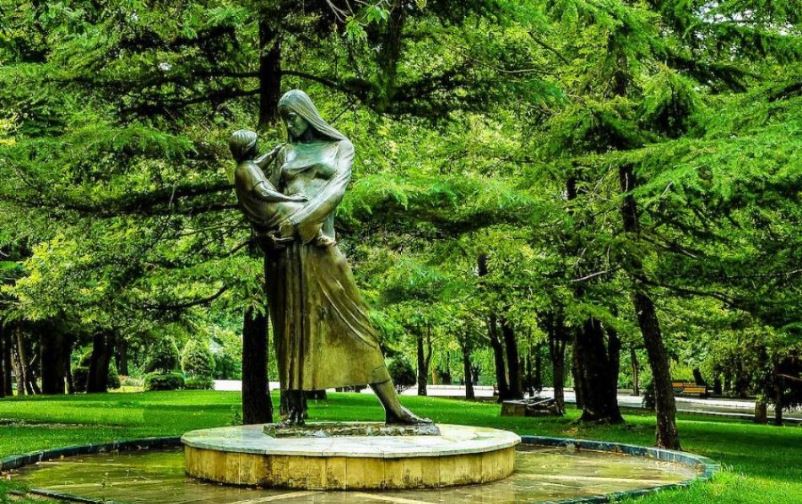 Mother Statue at Mellat Park